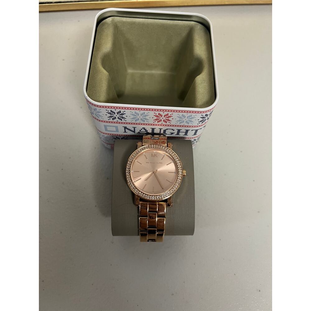 Michael Kors MK7346 Women's Rose Gold Stainless Steel Watch - Picture 2 of 5